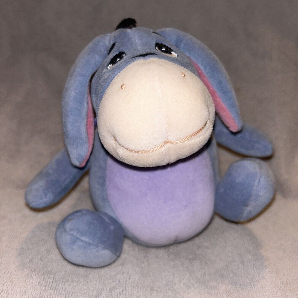 Vintage Gund Disney Baby‎ Eeyore Plush Rattle Toy Winnie The Pooh Infant Toy NWT